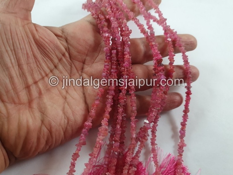 Red Spinal Chips Beads