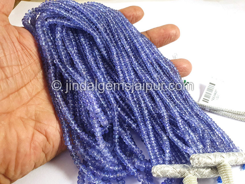 Tanzanite Smooth Roundelle Shape Beads