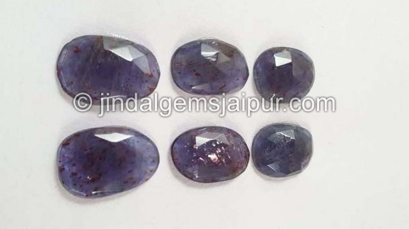 Iolite Sunstone Rose Cut Slices