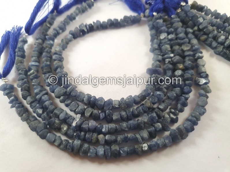 Blue Sapphire Rough Chips Beads