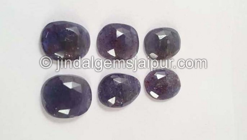 Iolite Sunstone Rose Cut Slices