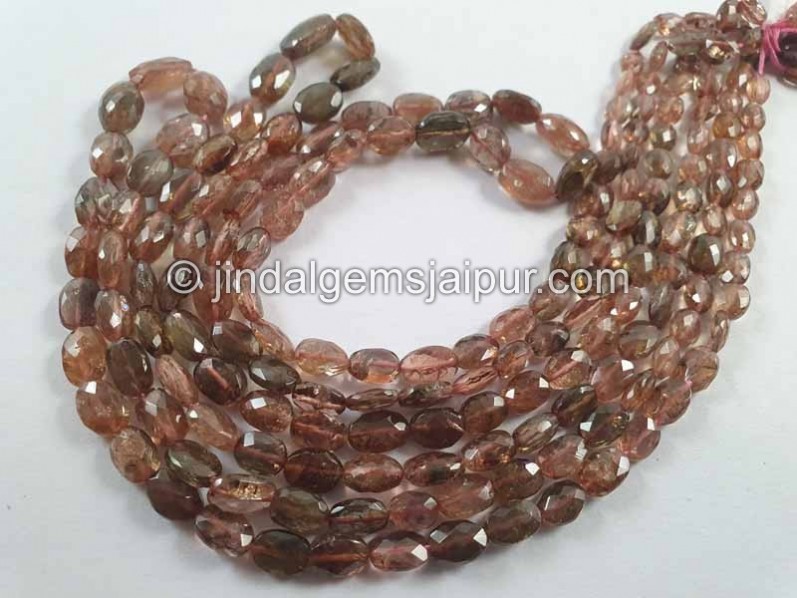 Andalusite Faceted Oval Beads