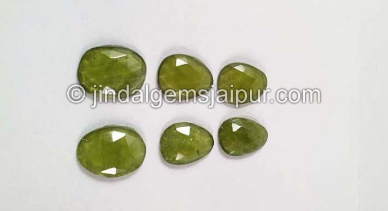 Vesuvianite Rose Cut Slices