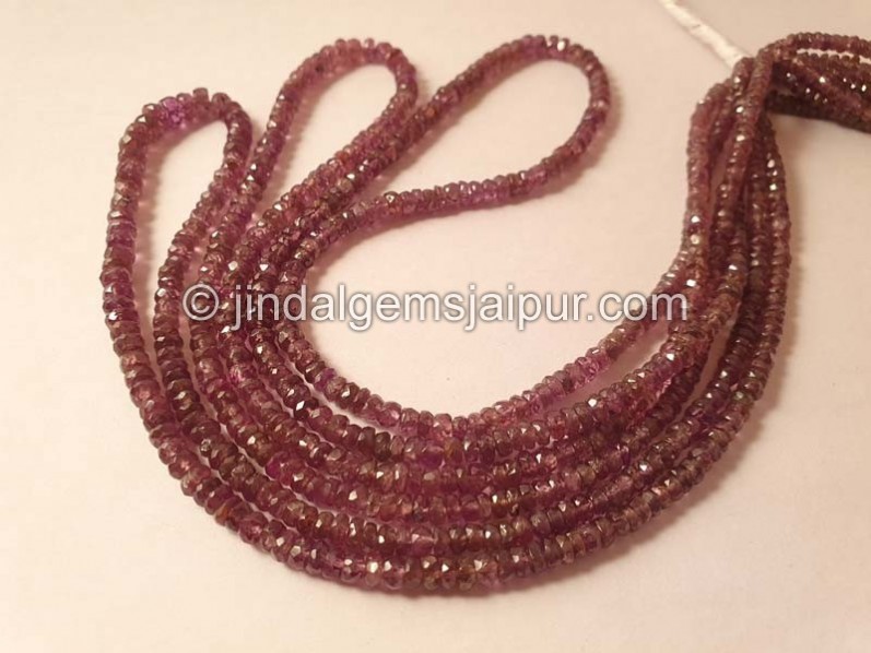 Colour Change Garnet Faceted Roundelle Beads