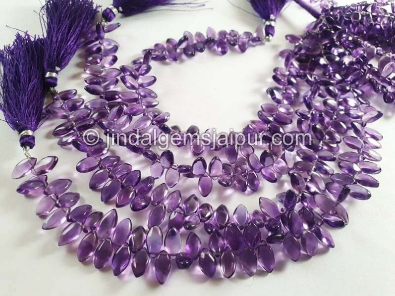 Amethyst Smooth Marquise Beads