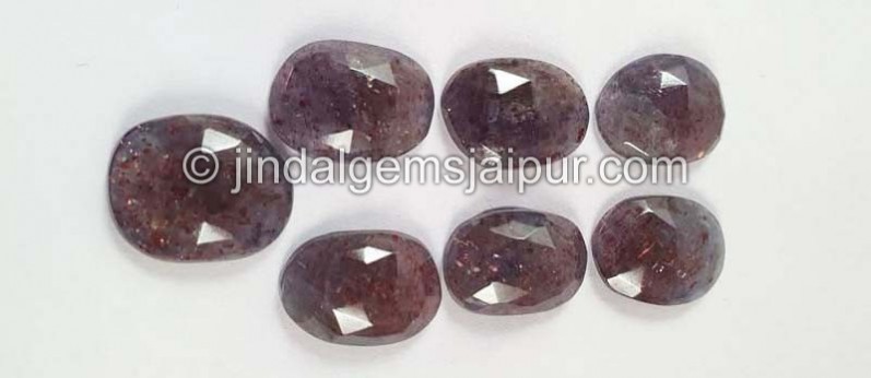 Iolite Sunstone Rose Cut Slices