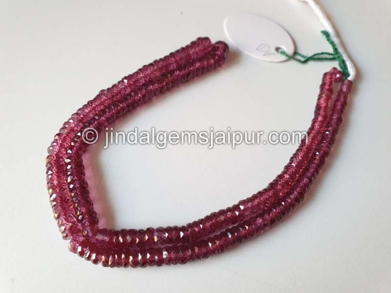 Purple Rhodolite Garnet Faceted Tyre Beads