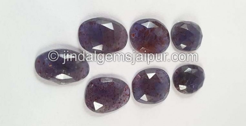 Iolite Sunstone Rose Cut Slices