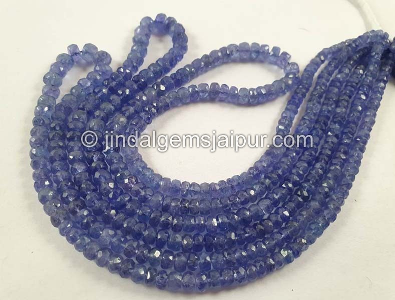 Tanzanite Faceted Roundelle Beads