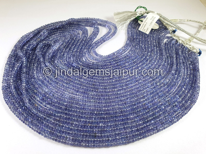 Tanzanite Smooth Roundelle Shape Beads