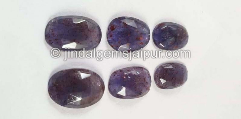 Iolite Sunstone Rose Cut Slices