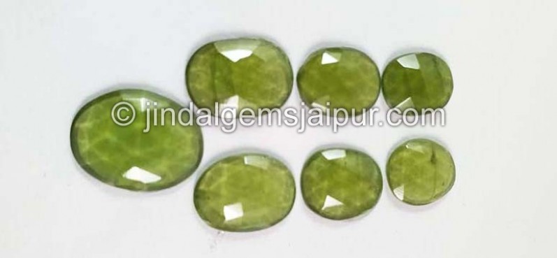 Vesuvianite Rose Cut Slices