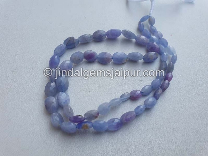 Hackmanite Faceted Oval Beads