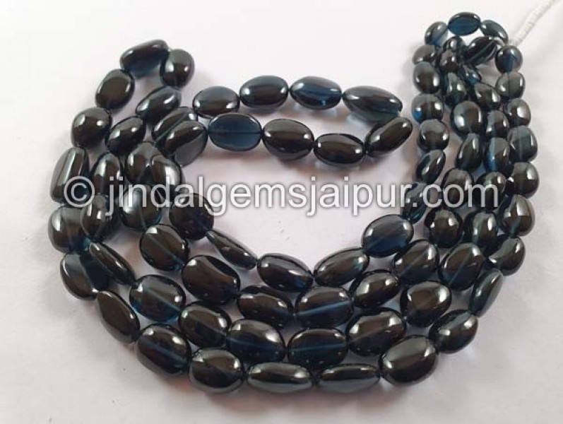 London Blue Topaz Smooth Nugget Beads