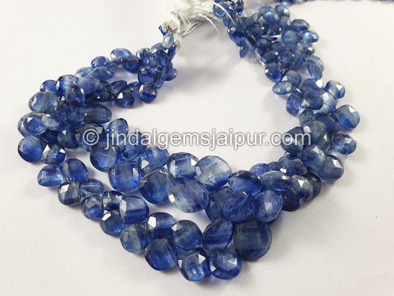 Kyanite Faceted Heart Shape Beads