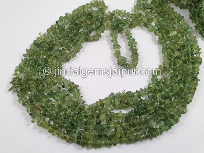 Green Apatite Uncut Chips Beads