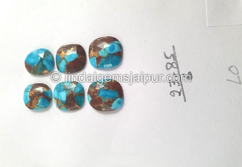 Copper Lava Mohave Turquoise Rose Cut Slices