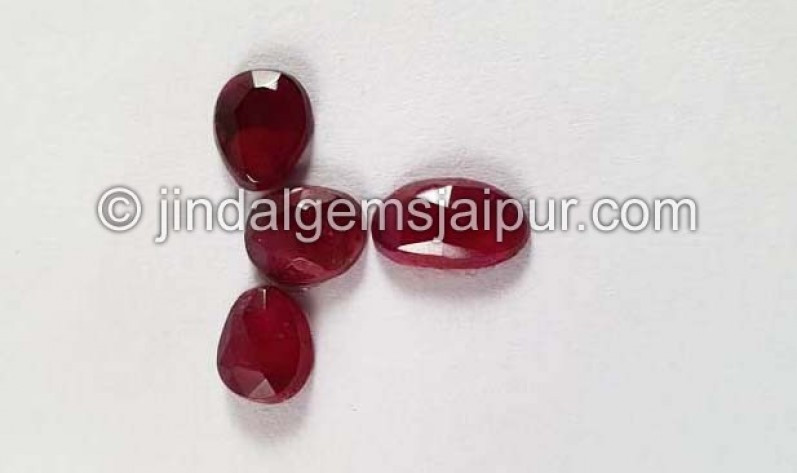 Rubelite Rose Cut Slices