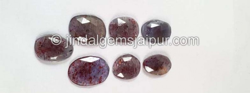 Iolite Sunstone Rose Cut Slices