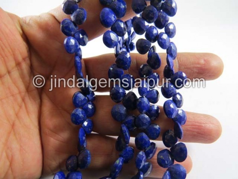 Lapis Faceted Heart Shape Beads