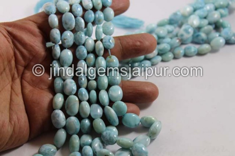 Larimar Far Smooth Nuggets Shape Beads