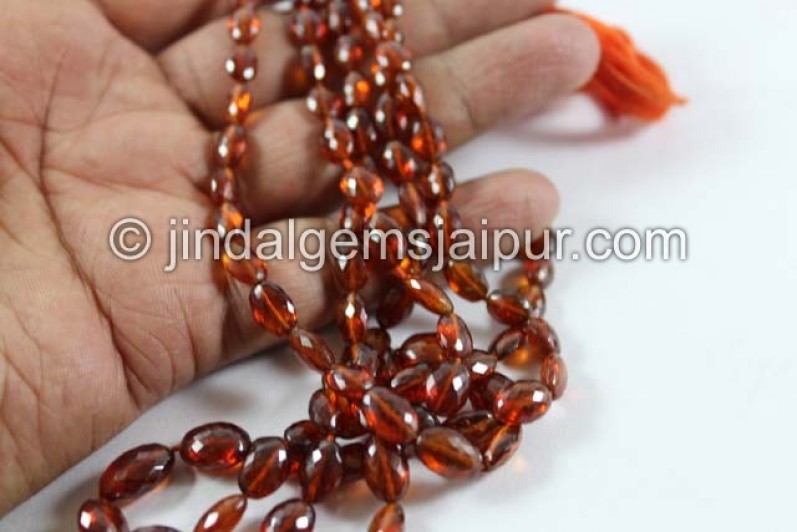 Spessartite Micro Cut Oval Shape Beads