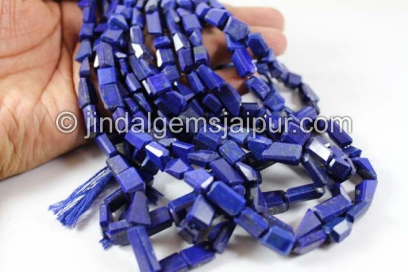 Lapis Far Faceted Nuggets Shape Beads