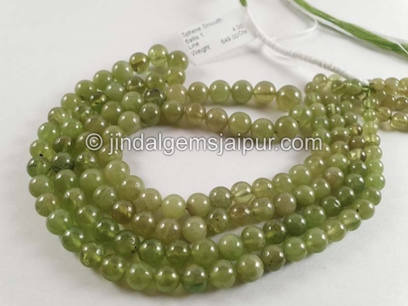 Sphene Smooth Balls Beads