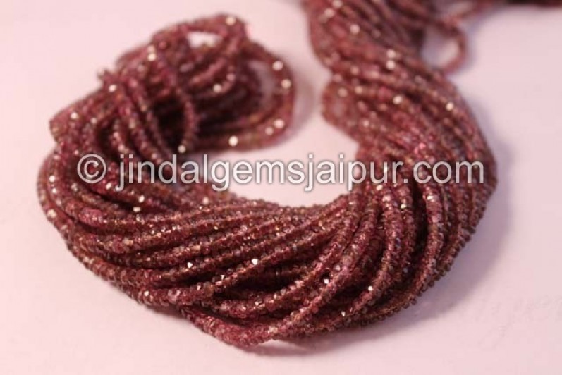 Colour Change Garnet Faceted Roundelle Shape Beads