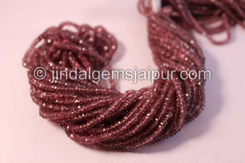 Colour Change Garnet Faceted Roundelle Beads
