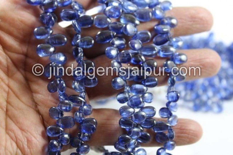 Kyanite Smooth Pear Shape Beads