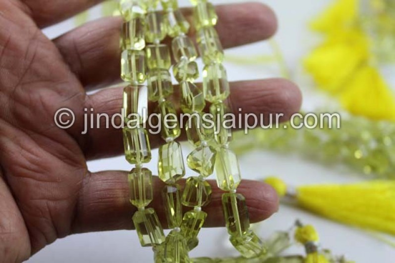 Lemon Quartz Faceted Nuggets