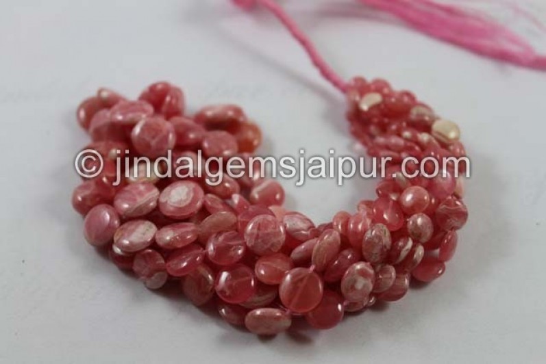 Rhodochrosite Far Smooth Coin Beads