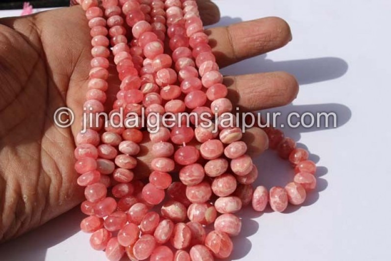 Rhodochrosite Far Smooth Roundelle Beads