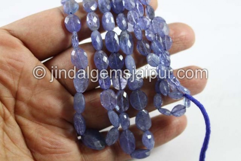 Tanzanite Faceted Oval Beads