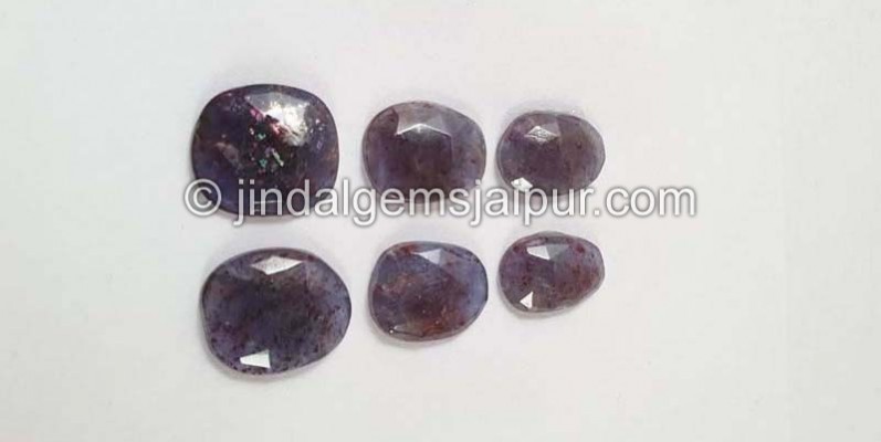 Iolite Sunstone Rose Cut Slices