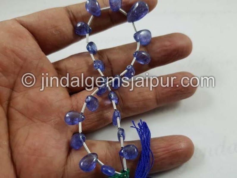 Tanzanite Smooth Pear Beads