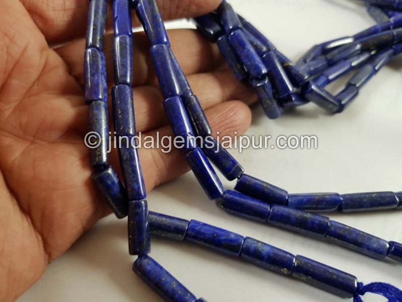 Lapis Smooth Tube Beads