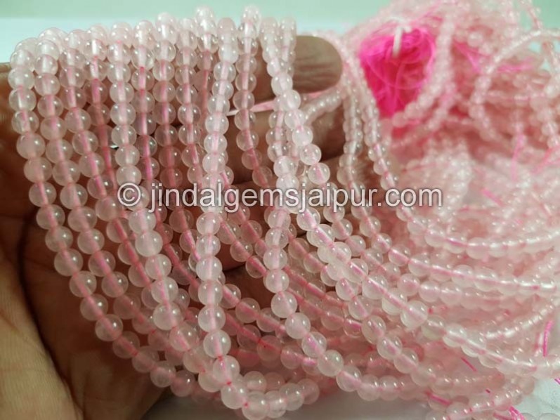 Rose Quartz Smooth Round Beads