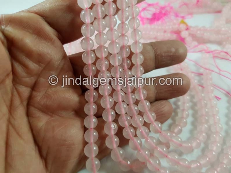 Rose Quartz Smooth Round Beads