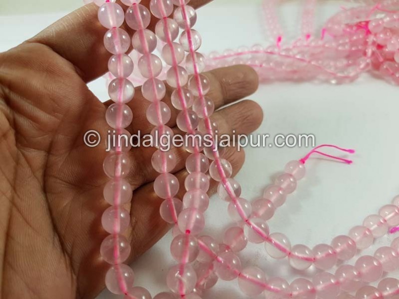 Rose Quartz Smooth Round Beads