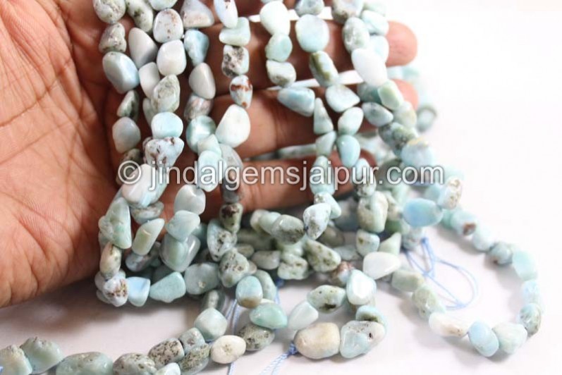 Larimar Smooth Nugget Beads