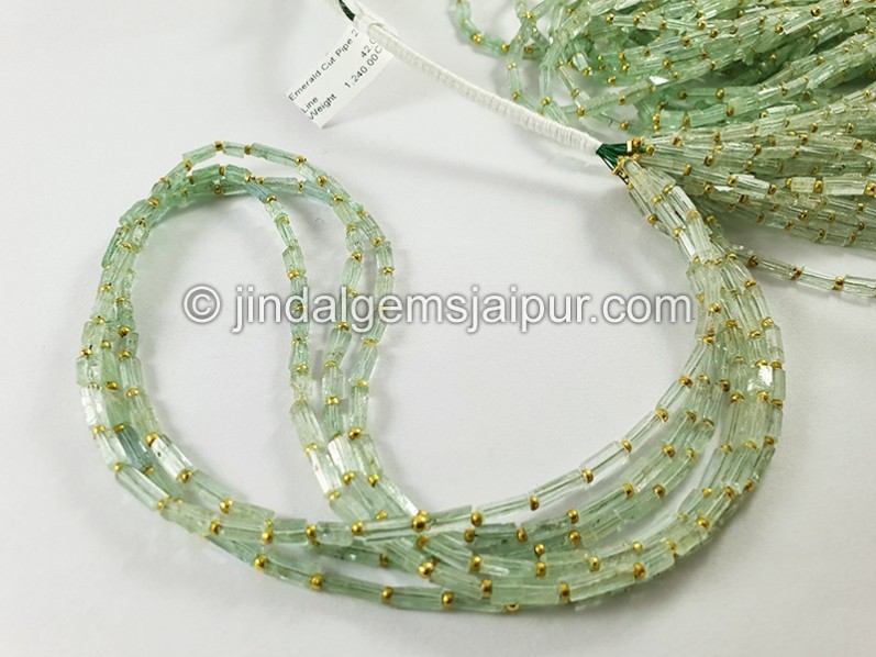 Emerald Cut Pipe Shape Beads