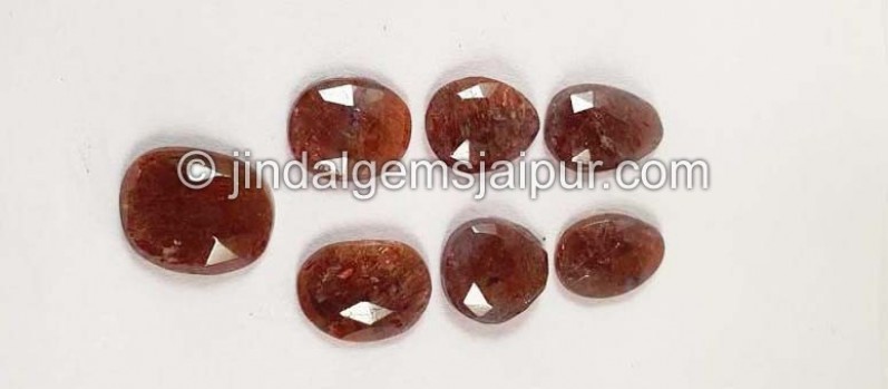 Iolite Sunstone Rose Cut Slices