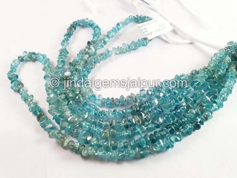 Blue Zircon Smooth Nuggets Shape Beads