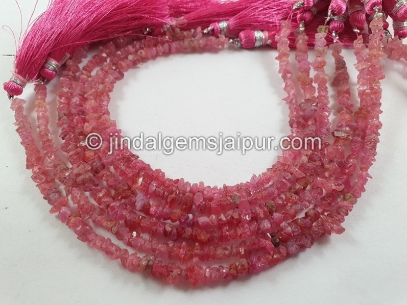 Red Spinal Chips Beads