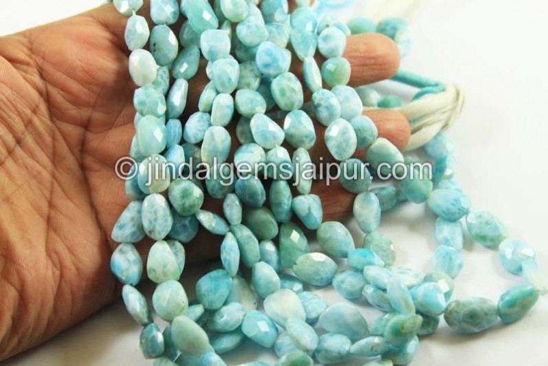 Larimar Faceted Nugget Beads