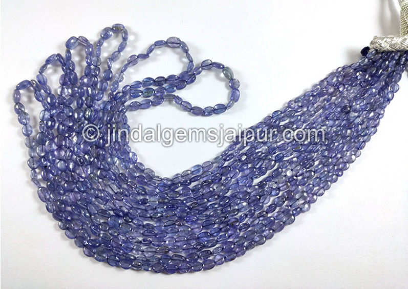 Tanzanite Smooth Oval Shape Beads