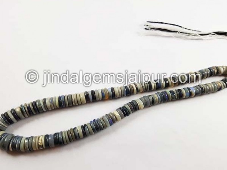 Australian Opal Smooth Tyre Beads