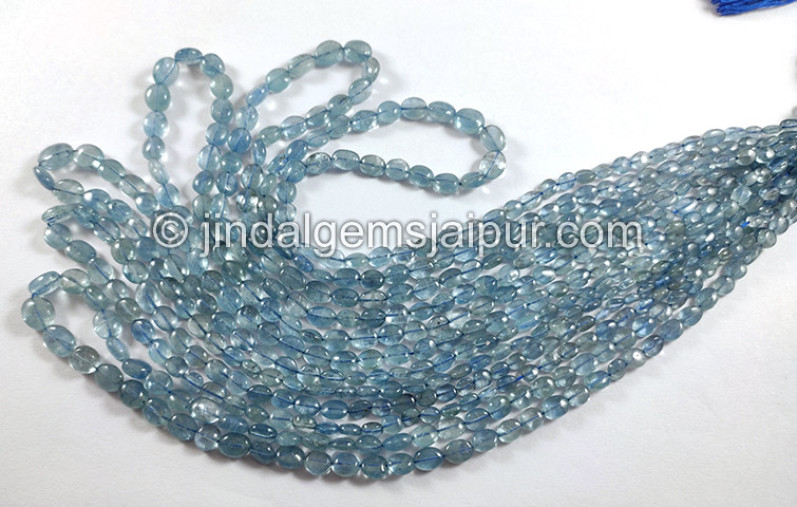 Santa Maria Aquamarine Smooth Oval Shape Beads